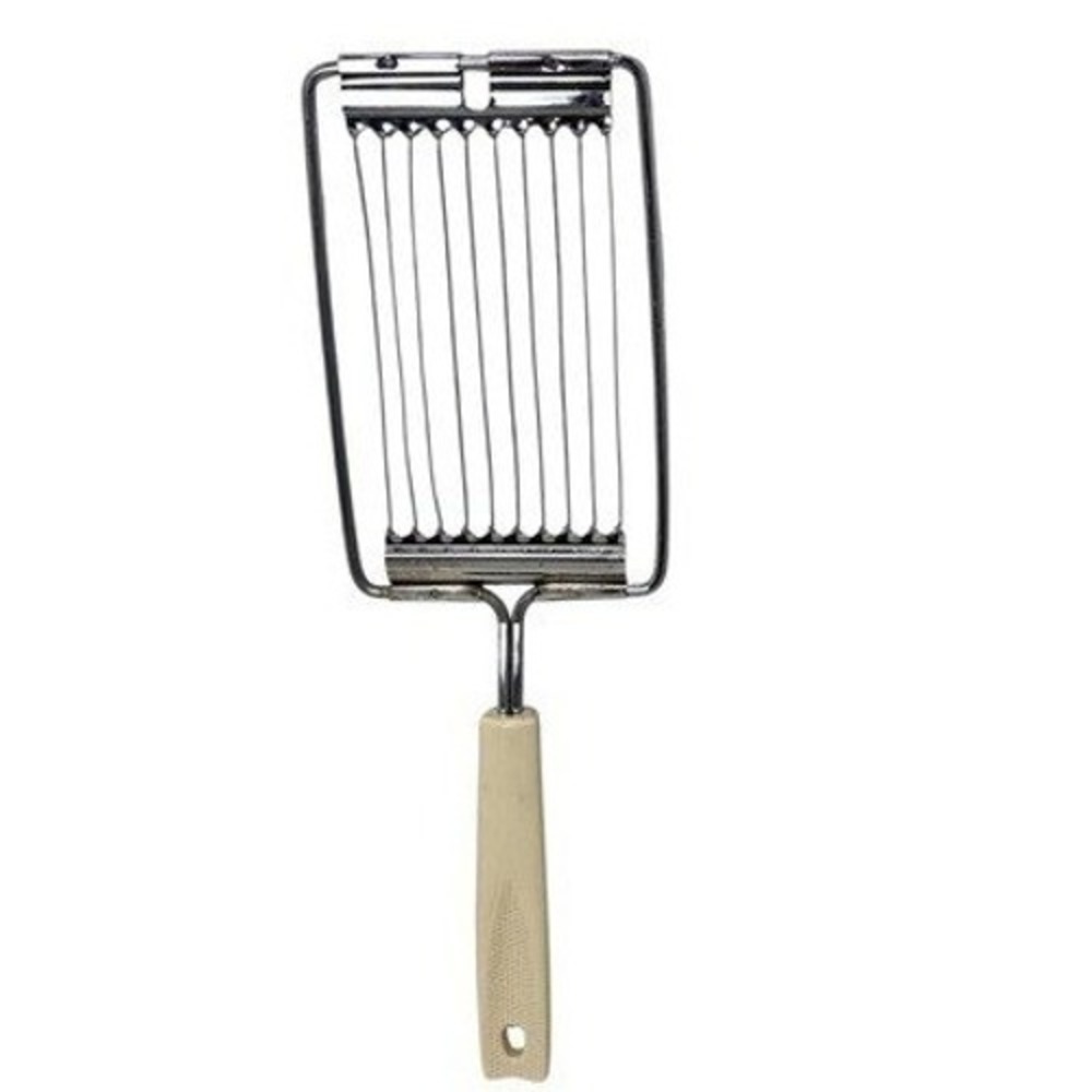 Vintage Wire Tomato Slicer Stainless Steel Handheld Cutter Cream Handle‎ 10 Wire